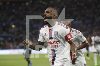 05/08/2022 - Alexandre LACAZETTE of Lyon celebrate the goal during the French championship Ligue 1 football match between Olympique Lyonnais (Lyon) and AC Ajaccio on August 5, 2022 at Groupama stadium in Decines-Charpieu near Lyon, France - FOOTBALL - FRENCH CHAMP - LYON V AJACCIO - FRENCH LIGUE 1 - CALCIO