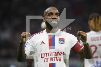 05/08/2022 - Alexandre LACAZETTE of Lyon celebrate a score a goal during the French championship Ligue 1 football match between Olympique Lyonnais (Lyon) and AC Ajaccio on August 5, 2022 at Groupama stadium in Decines-Charpieu near Lyon, France - FOOTBALL - FRENCH CHAMP - LYON V AJACCIO - FRENCH LIGUE 1 - CALCIO