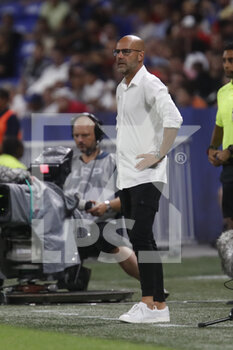 05/08/2022 - Peter BOSZ coach of Lyon during the French championship Ligue 1 football match between Olympique Lyonnais (Lyon) and AC Ajaccio on August 5, 2022 at Groupama stadium in Decines-Charpieu near Lyon, France - FOOTBALL - FRENCH CHAMP - LYON V AJACCIO - FRENCH LIGUE 1 - CALCIO
