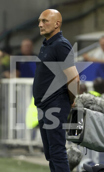 05/08/2022 - Coach of AC Ajaccio Olivier Pantaloni during the French championship Ligue 1 football match between Olympique Lyonnais (OL) and AC Ajaccio (ACA) on August 5, 2022 at Groupama Stadium in Decines-Charpieu near Lyon, France - FOOTBALL - FRENCH CHAMP - LYON V AJACCIO - FRENCH LIGUE 1 - CALCIO