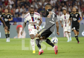 05/08/2022 - Alexandre Lacazette of Lyon during the French championship Ligue 1 football match between Olympique Lyonnais (OL) and AC Ajaccio (ACA) on August 5, 2022 at Groupama Stadium in Decines-Charpieu near Lyon, France - FOOTBALL - FRENCH CHAMP - LYON V AJACCIO - FRENCH LIGUE 1 - CALCIO
