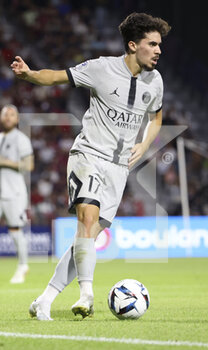 2022-08-06 - Vitinha of PSG during the French championship Ligue 1 football match between Clermont Foot 63 and Paris Saint-Germain (PSG) on August 6, 2022 at Stade Gabriel Montpied in Clermont-Ferrand, France - FOOTBALL - FRENCH CHAMP - CLERMONT V PARIS SG - FRENCH LIGUE 1 - SOCCER