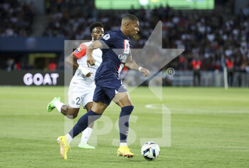 13/08/2022 - Kylian Mbappe of PSG during the French championship Ligue 1 football match between Paris Saint-Germain (PSG) and Montpellier HSC (MHSC) on August 13, 2022 at Parc des Princes stadium in Paris, France - FOOTBALL - FRENCH CHAMP - PARIS SG V MONTPELLIER - FRENCH LIGUE 1 - CALCIO