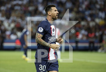 13/08/2022 - Lionel Messi of PSG during the French championship Ligue 1 football match between Paris Saint-Germain (PSG) and Montpellier HSC (MHSC) on August 13, 2022 at Parc des Princes stadium in Paris, France - FOOTBALL - FRENCH CHAMP - PARIS SG V MONTPELLIER - FRENCH LIGUE 1 - CALCIO
