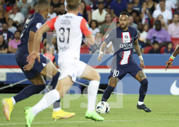 13/08/2022 - Neymar Jr of PSG during the French championship Ligue 1 football match between Paris Saint-Germain (PSG) and Montpellier HSC (MHSC) on August 13, 2022 at Parc des Princes stadium in Paris, France - FOOTBALL - FRENCH CHAMP - PARIS SG V MONTPELLIER - FRENCH LIGUE 1 - CALCIO