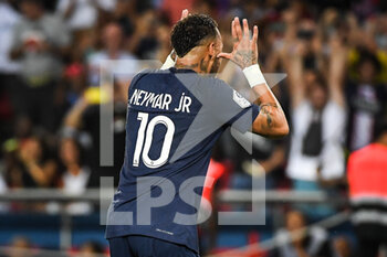 13/08/2022 - NEYMAR JR of PSG celebrates his goal during the French championship Ligue 1 football match between Paris Saint-Germain and Montpellier HSC on August 13, 2022 at Parc des Princes stadium in Paris, France - FOOTBALL - FRENCH CHAMP - PARIS SG V MONTPELLIER - FRENCH LIGUE 1 - CALCIO