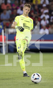 13/08/2022 - Goalkeeper of Montpellier Jonas Omlin during the French championship Ligue 1 football match between Paris Saint-Germain (PSG) and Montpellier HSC (MHSC) on August 13, 2022 at Parc des Princes stadium in Paris, France - FOOTBALL - FRENCH CHAMP - PARIS SG V MONTPELLIER - FRENCH LIGUE 1 - CALCIO