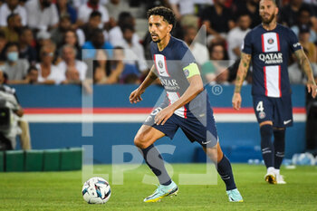 13/08/2022 - MARQUINHOS of PSG during the French championship Ligue 1 football match between Paris Saint-Germain and Montpellier HSC on August 13, 2022 at Parc des Princes stadium in Paris, France - FOOTBALL - FRENCH CHAMP - PARIS SG V MONTPELLIER - FRENCH LIGUE 1 - CALCIO