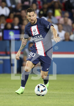 13/08/2022 - Lionel Messi of PSG during the French championship Ligue 1 football match between Paris Saint-Germain (PSG) and Montpellier HSC (MHSC) on August 13, 2022 at Parc des Princes stadium in Paris, France - FOOTBALL - FRENCH CHAMP - PARIS SG V MONTPELLIER - FRENCH LIGUE 1 - CALCIO