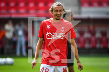 14/08/2022 - Samuel KOEBERLE of Reims during the French championship Ligue 1 football match between Stade de Reims and Clermont Foot 63 on August 14, 2022 at Auguste Delaune stadium in Reims, France - FOOTBALL - FRENCH CHAMP - REIMS V CLERMONT - FRENCH LIGUE 1 - CALCIO