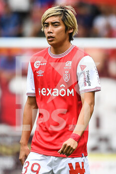 14/08/2022 - Junya ITO of Reims during the French championship Ligue 1 football match between Stade de Reims and Clermont Foot 63 on August 14, 2022 at Auguste Delaune stadium in Reims, France - FOOTBALL - FRENCH CHAMP - REIMS V CLERMONT - FRENCH LIGUE 1 - CALCIO