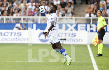 14/08/2022 - Lassine Sinayoko of Auxerre during the French championship Ligue 1 football match between AJ Auxerre (AJA) and Angers SCO on August 14, 2022 at Stade Abbe Deschamps in Auxerre, France - FOOTBALL - FRENCH CHAMP - AUXERRE V ANGERS - FRENCH LIGUE 1 - CALCIO