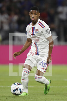 2022-08-19 - Cardoso TETE of Lyon during the French championship Ligue 1 football match between Olympique Lyonnais (Lyon) and ESTAC Troyes on August 19, 2022 at Groupama stadium in Decines-Charpieu near Lyon, France - FOOTBALL - FRENCH CHAMP - LYON V TROYES - FRENCH LIGUE 1 - SOCCER