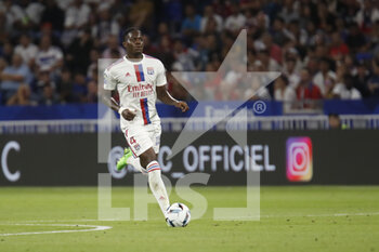 2022-08-19 - Castello LUKEBA of Lyon during the French championship Ligue 1 football match between Olympique Lyonnais (Lyon) and ESTAC Troyes on August 19, 2022 at Groupama stadium in Decines-Charpieu near Lyon, France - FOOTBALL - FRENCH CHAMP - LYON V TROYES - FRENCH LIGUE 1 - SOCCER