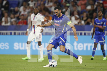 2022-08-19 - Adil RAMI of Troyes during the French championship Ligue 1 football match between Olympique Lyonnais (Lyon) and ESTAC Troyes on August 19, 2022 at Groupama stadium in Decines-Charpieu near Lyon, France - FOOTBALL - FRENCH CHAMP - LYON V TROYES - FRENCH LIGUE 1 - SOCCER