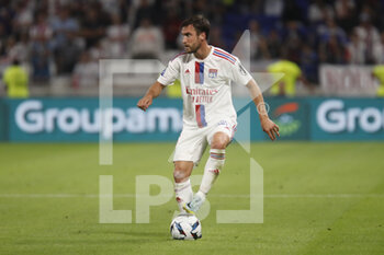 2022-08-19 - Nicolas TAGLIAFICO of Lyon during the French championship Ligue 1 football match between Olympique Lyonnais (Lyon) and ESTAC Troyes on August 19, 2022 at Groupama stadium in Decines-Charpieu near Lyon, France - FOOTBALL - FRENCH CHAMP - LYON V TROYES - FRENCH LIGUE 1 - SOCCER