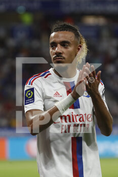 2022-08-19 - Malo GUSTO of Lyon during the French championship Ligue 1 football match between Olympique Lyonnais (Lyon) and ESTAC Troyes on August 19, 2022 at Groupama stadium in Decines-Charpieu near Lyon, France - FOOTBALL - FRENCH CHAMP - LYON V TROYES - FRENCH LIGUE 1 - SOCCER
