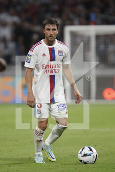 2022-08-19 - Nicolas TAGLIAFICO of Lyon during the French championship Ligue 1 football match between Olympique Lyonnais (Lyon) and ESTAC Troyes on August 19, 2022 at Groupama stadium in Decines-Charpieu near Lyon, France - FOOTBALL - FRENCH CHAMP - LYON V TROYES - FRENCH LIGUE 1 - SOCCER
