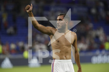 2022-08-19 - Rayan CHERKI of Lyon during the French championship Ligue 1 football match between Olympique Lyonnais (Lyon) and ESTAC Troyes on August 19, 2022 at Groupama stadium in Decines-Charpieu near Lyon, France - FOOTBALL - FRENCH CHAMP - LYON V TROYES - FRENCH LIGUE 1 - SOCCER
