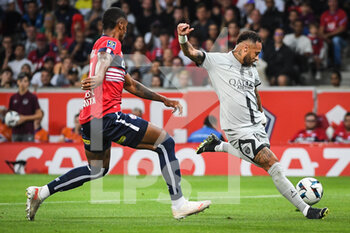 21/08/2022 - NEYMAR JR of PSG during the French championship Ligue 1 football match between LOSC Lille and Paris Saint-Germain on August 21, 2022 at Pierre Mauroy stadium in Villeneuve-d'Ascq near Lille, France - FOOTBALL - FRENCH CHAMP - LILLE V PARIS SG - FRENCH LIGUE 1 - CALCIO