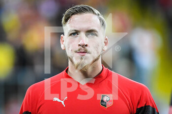 2022-08-27 - Elias DAMERGY of Rennes during the French championship Ligue 1 football match between RC Lens and Stade Rennais (Rennes) on August 27, 2022 at Bollaert-Delelis stadium in Lens, France - FOOTBALL - FRENCH CHAMP - LENS V RENNES - FRENCH LIGUE 1 - SOCCER