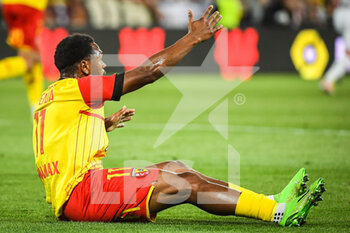 2022-08-27 - Lois OPENDA of Lens looks dejected during the French championship Ligue 1 football match between RC Lens and Stade Rennais (Rennes) on August 27, 2022 at Bollaert-Delelis stadium in Lens, France - FOOTBALL - FRENCH CHAMP - LENS V RENNES - FRENCH LIGUE 1 - SOCCER