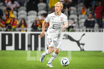 2022-08-27 - Birger MELING of Rennes during the French championship Ligue 1 football match between RC Lens and Stade Rennais (Rennes) on August 27, 2022 at Bollaert-Delelis stadium in Lens, France - FOOTBALL - FRENCH CHAMP - LENS V RENNES - FRENCH LIGUE 1 - SOCCER