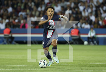 2022-08-28 - Marquinhos of PSG during the French championship Ligue 1 football match between Paris Saint-Germain (PSG) and AS Monaco (ASM) on August 28, 2022 at Parc des Princes stadium in Paris, France - FOOTBALL - FRENCH CHAMP - PARIS SG V MONACO - FRENCH LIGUE 1 - SOCCER