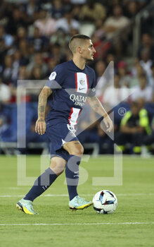 2022-08-28 - Marco Verratti of PSG during the French championship Ligue 1 football match between Paris Saint-Germain (PSG) and AS Monaco (ASM) on August 28, 2022 at Parc des Princes stadium in Paris, France - FOOTBALL - FRENCH CHAMP - PARIS SG V MONACO - FRENCH LIGUE 1 - SOCCER