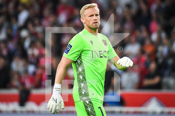 31/08/2022 - Kasper SCHMEICHEL of Nice during the French championship Ligue 1 football match between LOSC Lille and OGC Nice on August 31, 2022 at Pierre Mauroy stadium in Villeneuve-d'Ascq near Lille, France - FOOTBALL - FRENCH CHAMP - LILLE V NICE - FRENCH LIGUE 1 - CALCIO