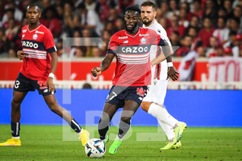 31/08/2022 - Jonathan BAMBA of Lille during the French championship Ligue 1 football match between LOSC Lille and OGC Nice on August 31, 2022 at Pierre Mauroy stadium in Villeneuve-d'Ascq near Lille, France - FOOTBALL - FRENCH CHAMP - LILLE V NICE - FRENCH LIGUE 1 - CALCIO