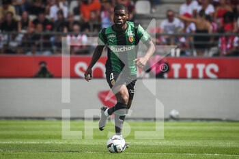 2022-09-04 - Kevin DANSO of Lens during the French championship Ligue 1 football match between Stade de Reims and RC Lens on September 4, 2022 at Auguste Delaune stadium in Reims, France - FOOTBALL - FRENCH CHAMP - REIMS V LENS - FRENCH LIGUE 1 - SOCCER