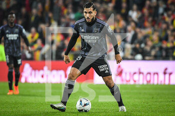 2022-10-02 - Rayan CHERKI of Lyon during the French championship Ligue 1 football match between RC Lens and Olympique Lyonnais (Lyon) on October 2, 2022 at Bollaert-Delelis stadium in Lens, France - FOOTBALL - FRENCH CHAMP - LENS V LYON - FRENCH LIGUE 1 - SOCCER