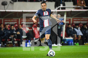 08/10/2022 - Pablo SARABIA of PSG during the French championship Ligue 1 football match between Stade de Reims and Paris Saint-Germain on October 8, 2022 at Auguste Delaune stadium in Reims, France - FOOTBALL - FRENCH CHAMP - REIMS V PARIS SG - FRENCH LIGUE 1 - CALCIO