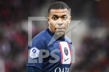 08/10/2022 - Kylian MBAPPE of PSG during the French championship Ligue 1 football match between Stade de Reims and Paris Saint-Germain on October 8, 2022 at Auguste Delaune stadium in Reims, France - FOOTBALL - FRENCH CHAMP - REIMS V PARIS SG - FRENCH LIGUE 1 - CALCIO