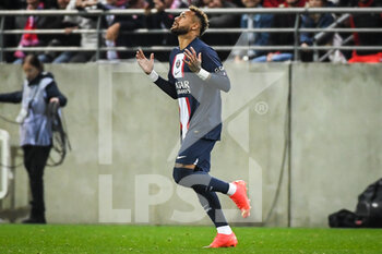 08/10/2022 - NEYMAR JR of PSG during the French championship Ligue 1 football match between Stade de Reims and Paris Saint-Germain on October 8, 2022 at Auguste Delaune stadium in Reims, France - FOOTBALL - FRENCH CHAMP - REIMS V PARIS SG - FRENCH LIGUE 1 - CALCIO