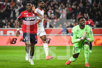 09/10/2022 - Jonathan DAVID of Lille celebrates his goal during the French championship Ligue 1 football match between LOSC Lille and RC Lens on October 9, 2022 at Pierre Mauroy stadium in Villeneuve-d'Ascq near Lille, France - FOOTBALL - FRENCH CHAMP - LILLE V LENS - FRENCH LIGUE 1 - CALCIO