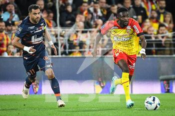 15/10/2022 - Teji SAVANIER of Montpellier and Salis ABDUL SAMED of Lens during the French championship Ligue 1 football match between RC Lens and Montpellier HSC on October 15, 2022 at Bollaert-Delelis stadium in Lens, France - FOOTBALL - FRENCH CHAMP - LENS V MONTPELLIER - FRENCH LIGUE 1 - CALCIO