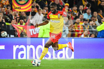 2022-10-15 - Kevin DANSO of Lens during the French championship Ligue 1 football match between RC Lens and Montpellier HSC on October 15, 2022 at Bollaert-Delelis stadium in Lens, France - FOOTBALL - FRENCH CHAMP - LENS V MONTPELLIER - FRENCH LIGUE 1 - SOCCER