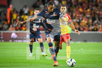 15/10/2022 - Christopher JULLIEN of Montpellier and Alexis CLAUDE-MAURICE of Lens and during the French championship Ligue 1 football match between RC Lens and Montpellier HSC on October 15, 2022 at Bollaert-Delelis stadium in Lens, France - FOOTBALL - FRENCH CHAMP - LENS V MONTPELLIER - FRENCH LIGUE 1 - CALCIO