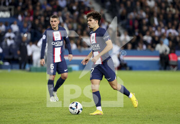 2022-10-16 - Vitinha of PSG during the French championship Ligue 1 football match between Paris Saint-Germain (PSG) and Olympique de Marseille (OM) on October 16, 2022 at Parc des Princes stadium in Paris, France - FOOTBALL - FRENCH CHAMP - PARIS SG V MARSEILLE - FRENCH LIGUE 1 - SOCCER
