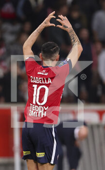 2022-10-23 - Remy Cabella of Lille celebrates his goal during the French championship Ligue 1 football match between Lille OSC (LOSC) and AS Monaco (ASM) on October 23, 2022 at Stade Pierre Mauroy in Villeneuve-d'Ascq near Lille, France - FOOTBALL - FRENCH CHAMP - LILLE V MONACO - FRENCH LIGUE 1 - SOCCER