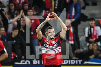 23/10/2022 - Remy CABELLA of Lille celebrates his goal during the French championship Ligue 1 football match between LOSC Lille and AS Monaco on October 23, 2022 at Pierre Mauroy stadium in Villeneuve-d'Ascq near Lille, France - FOOTBALL - FRENCH CHAMP - LILLE V MONACO - FRENCH LIGUE 1 - CALCIO