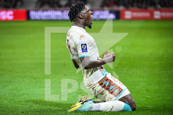 23/10/2022 - Axel DISASI of Monaco celebrates his goal during the French championship Ligue 1 football match between LOSC Lille and AS Monaco on October 23, 2022 at Pierre Mauroy stadium in Villeneuve-d'Ascq near Lille, France - FOOTBALL - FRENCH CHAMP - LILLE V MONACO - FRENCH LIGUE 1 - CALCIO