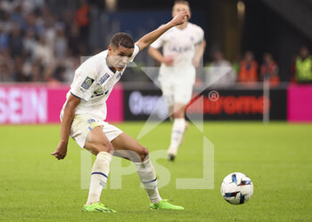 2022-10-22 - Amine Harit of Marseille during the French championship Ligue 1 football match between Olympique de Marseille (OM) and RC Lens (RCL) on October 22, 2022 at Velodrome stadium in Marseille, France - FOOTBALL - FRENCH CHAMP - MARSEILLE V LENS - FRENCH LIGUE 1 - SOCCER
