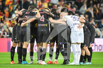 28/10/2022 - Team of Toulouse during the French championship Ligue 1 football match between RC Lens and Toulouse FC on October 28, 2022 at Bollaert-Delelis stadium in Lens, France - FOOTBALL - FRENCH CHAMP - LENS V TOULOUSE - FRENCH LIGUE 1 - CALCIO