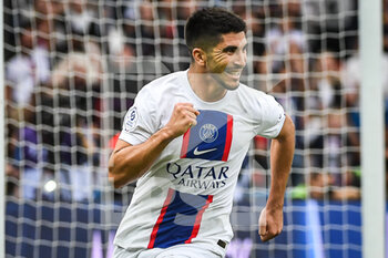 2022-10-29 - Carlos SOLER of PSG celebrates his goal during the French championship Ligue 1 football match between Paris Saint-Germain and ESTAC Troyes on October 29, 2022 at Parc des Princes stadium in Paris, France - FOOTBALL - FRENCH CHAMP - PARIS SG V TROYES - FRENCH LIGUE 1 - SOCCER