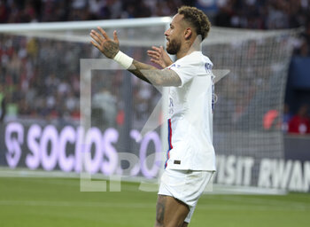 2022-10-29 - Neymar Jr of PSG celebrates his goal during the French championship Ligue 1 football match between Paris Saint-Germain (PSG) and ESTAC Troyes on October 29, 2022 at Parc des Princes stadium in Paris, France - FOOTBALL - FRENCH CHAMP - PARIS SG V TROYES - FRENCH LIGUE 1 - SOCCER