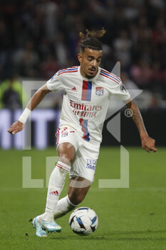 2022-10-30 - Malo GUSTO of Lyon during the French championship Ligue 1 football match between Olympique Lyonnais (Lyon) and LOSC Lille on October 30, 2022 at Groupama stadium in Decines-Charpieu near Lyon, France - FOOTBALL - FRENCH CHAMP - LYON V LILLE - FRENCH LIGUE 1 - SOCCER