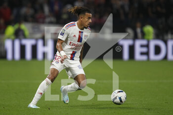 2022-10-30 - Malo GUSTO of Lyon during the French championship Ligue 1 football match between Olympique Lyonnais (Lyon) and LOSC Lille on October 30, 2022 at Groupama stadium in Decines-Charpieu near Lyon, France - FOOTBALL - FRENCH CHAMP - LYON V LILLE - FRENCH LIGUE 1 - SOCCER